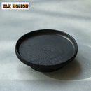 Axyaa High Footed Gaiwan Holder Coasters Set - White Wax Wood Charcoal Pot Mat