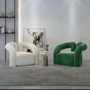 Axyaa Nordic Luxury Armchair - White Designer Vanity Chair