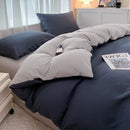 Axyaa Solid Color 4-Piece Bedding Set for Double Bed