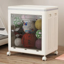 Axyaa Foldable Storage Bin with Wheels, Large Capacity Organizer for Clothes, Quilts, Toys