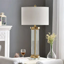 Axyaa Crystal LED Table Lamp - Postmodern Decorative Desk Light for Home Bedroom