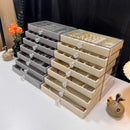 Axyaa 7-Layer Jewelry Organizer with Grids, Drawer, and Display Rack