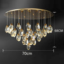 Axyaa Luxury Crystal Chandelier for Living Room, Dining, and Bedroom