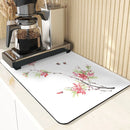 Axyaa Diatomaceous Earth Silicone Dish Mat Set - Kitchen Drying Mats