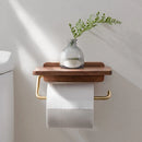 Axya Wall-mounted Brass Toilet Paper Towel Holder Rack