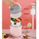 Axyaa Electric Lunch Box: USB Plug Heating Bento Box for Portable & Efficient Food Warming
