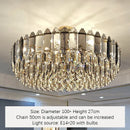 Axyaa Nordic Crystal LED Chandelier for Home Art Decor Lighting