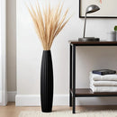Tall Black Resin Vase 23.6 inch for Living Room Decor by Axyaa