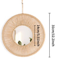 Hemp Rope Mirror Decoration for Living Room by Axyaa