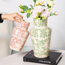 Ceramic Blue White Porcelain Vase for Home Decoration by Axyaa