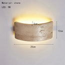 Axyaa Natural Stone LED Wall Light Sconce: Bedroom Kitchen Stairs Aisle Minimalist Lamp