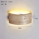 Axyaa Stone LED Wall Sconce: Bedroom Kitchen Aisle Modern Minimalist Light