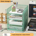 Axyaa File Tray Rack Organizer - Desktop Paper Sorter & Mail Stand