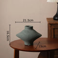 Axyaa Coarse Pottery Vase: Aesthetic Room Decor for Flowers, Plant Pot or Ornaments