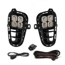 Axyaa LED Daytime Running Lights Turn Signal Headlight Fog Lamp for Kia RIO 2017-2020