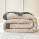 Axyaa Double Layer Fleece Blanket: Soft & Cozy Bedspread for Winter