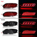 Axyaa Rear Bumper Reflector Lights with Dynamic Turn Signal for Lexus RX Harrier Venza