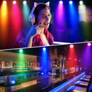 Axyaa 4PCS RGBW Par Light 18LEDs DJ Party Stage Lights Disco Wedding Club