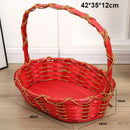 Axyaa Wicker Serving Baskets: Handwoven Multicolor Fruit Bread Vegetable Basket (8 Styles)