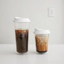 Axyaa Korea Tritan Iced Coffee Cup - Transparent Office Water Bottle