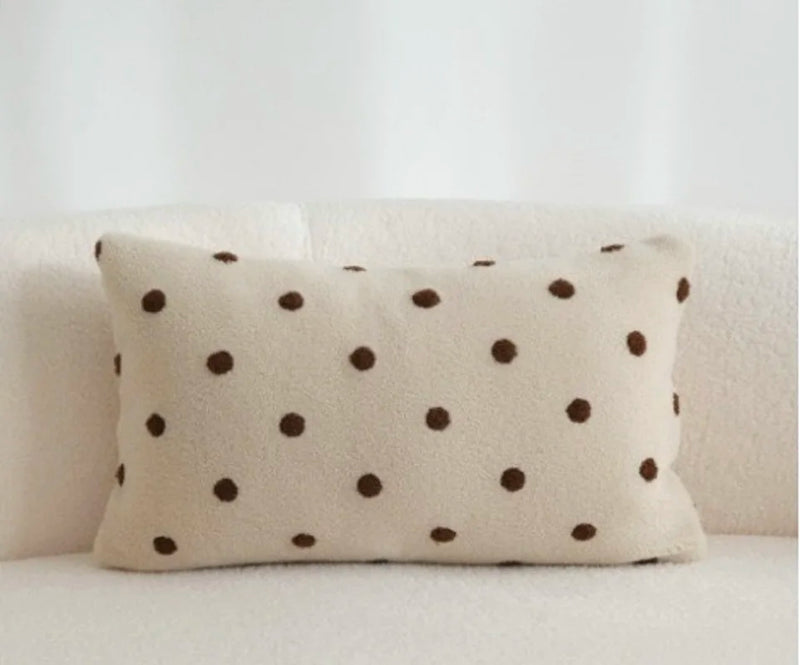 Axyaa White Nordic Pillow Cover for Living Room Sofa, Cute & Stylish Home Decoration