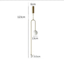 Axyaa Glass Ball Vertical Chandelier - Nordic Geometric Pendant Light