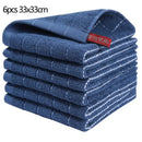 Axyaa Cotton Kitchen Towels Set of 4, Ultra Soft Absorbent Dishcloths