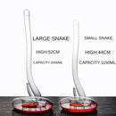 Axya 1.5L Snake-shaped Glass Wine Decanter for Home & Bar Decor