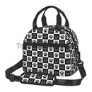 Axyaa Dog Paw Print Insulated Lunch Bag - Thermal Portable Bento Pouch