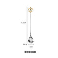 Axyaa Stainless Steel Long Handle Mixing Spoon Dessert Cocktail Utensil Set