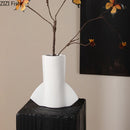 Axyaa Imitation Woven Ceramic Vase Creative Plant Pot Floral Room Decor
