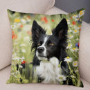 Scottish Border Collie Pillowcase - Axyaa Dog Print Decor Cushion Cover