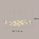 Axyaa Modern Vintage LED Stair Chandeliers for Living Room Ceiling Indoor Lighting