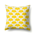 Axyaa Yellow Plant Landscape Print Decorative Cushion Cover 45X45CM