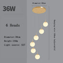 Axyaa Modern LED Stairs Chandelier for Dining Room Living Room Decor Lighting