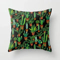 Axyaa Cactus Flower Succulent Plant Pillow Cover - Home Decorative Cushion Cover