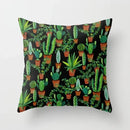 Axyaa Cactus Flower Succulent Plant Pillow Cover - Home Decorative Cushion Cover