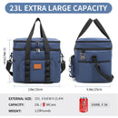 Axyaa Double Layers Tote Cooler Lunch Bag | Large Capacity Travel Picnic Box