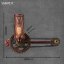 Axyaa Industrial Gear Water Pipe Wall Lamp Retro Style Decorative Hanging