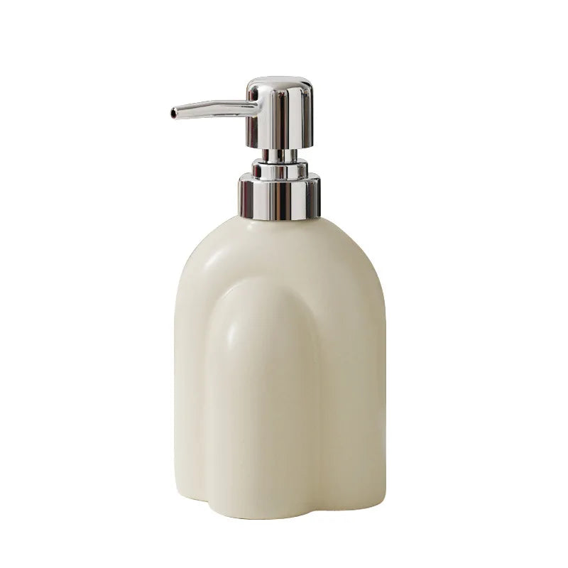 Axya Geometric Stripes Ceramic Soap Dispenser Set
