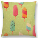 Axyaa Chocolate Candy Donuts Ice Cream Cushion Cover Party Throw Pillow Case