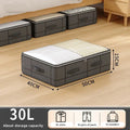 Axyaa Under Bed Storage Bag: Foldable Quilt & Clothes Organizer.