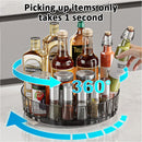 Axyaa Seasoning Storage Tray: Rotating Kitchen Organizer for Cosmetics, Bathroom, and Pantry