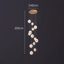 Axyaa Staircase Chandelier: Facil Hall & Ceiling Lamp for Beautiful Indoor Lighting