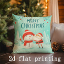 Axyaa Merry Christmas Cartoon Cushion Covers - Sofa Bedroom Car Pillow Cover