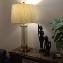 Axyaa Crystal Desk Lamp LED Lights Minimalist Designer Bedroom Table Decor