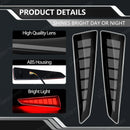 Axyaa Rear Bumper Reflector Lights with Dynamic Turn Signal for Lexus RX350 RX450h