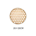 Axyaa Bamboo Round Sieve Basket: Handwoven Eco-Friendly Decorative Storage Organizer