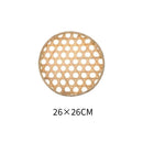 Axyaa Bamboo Round Sieve Basket: Handwoven Eco-Friendly Decorative Storage Organizer