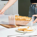Axyaa Clear Bread Box: Rectangular Container with Lid for Freshness